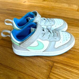 Nike Toddler Court Borough Low Recraft Gray White Sneakers Shoes Size 9C